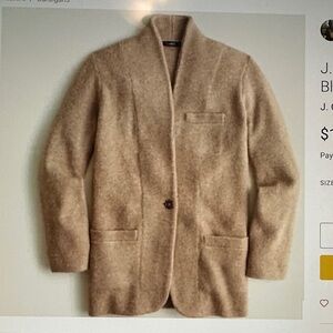 J.Crew Cocoon Wool Blend Sweater Blazer Size Small